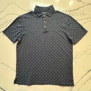 Polo Ralph Lauren Classic Fit Blue Diamond Print Polo Shirt Men’s Size Small